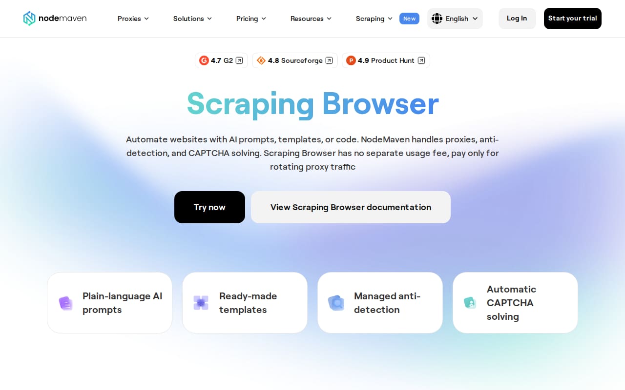 NodeMaven docs page