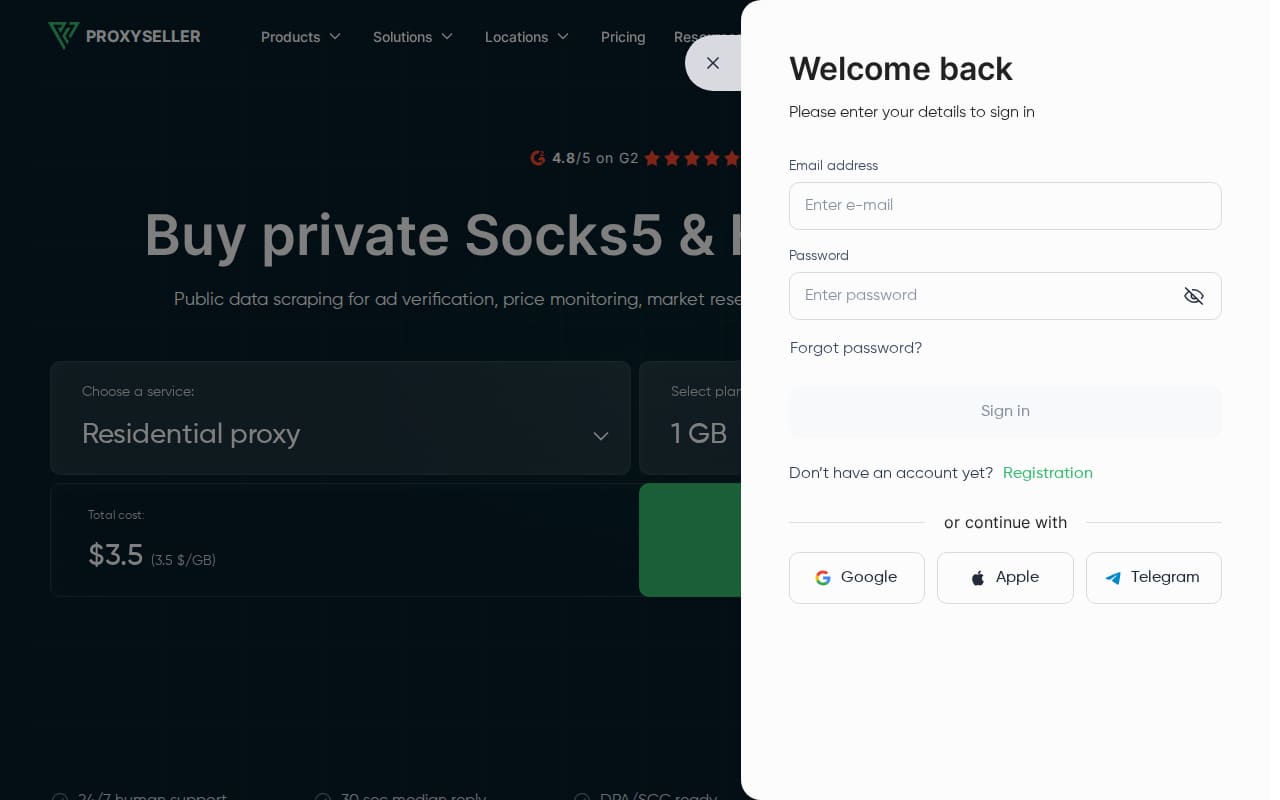 Proxy-Seller docs page
