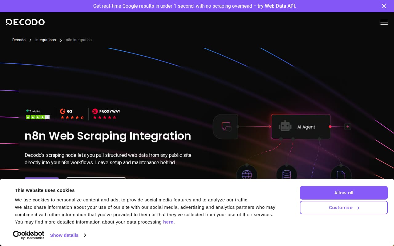 Smartproxy integrations page